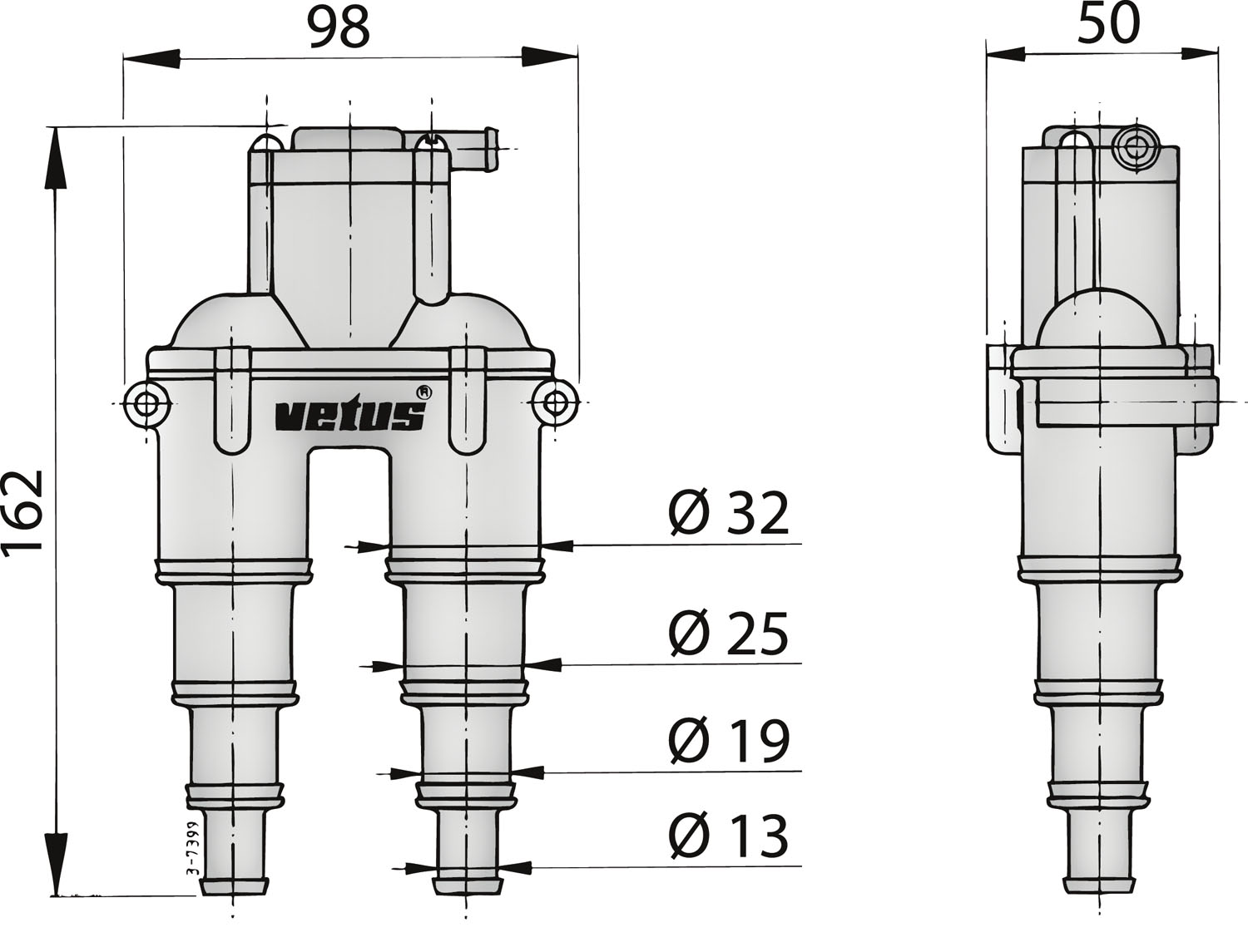 Airvent with hose