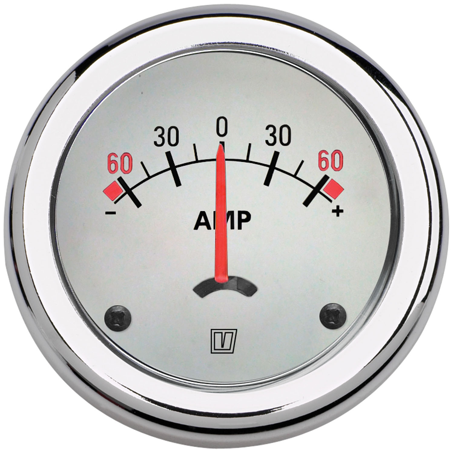 Amp.meter 60A white direct 52mm