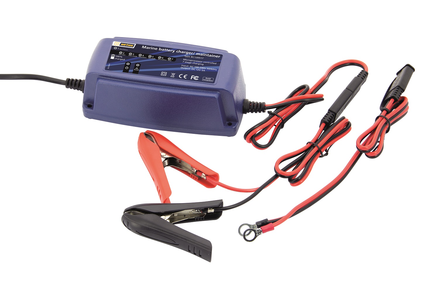 Battery charger 12V 5A 7 Stage charge program