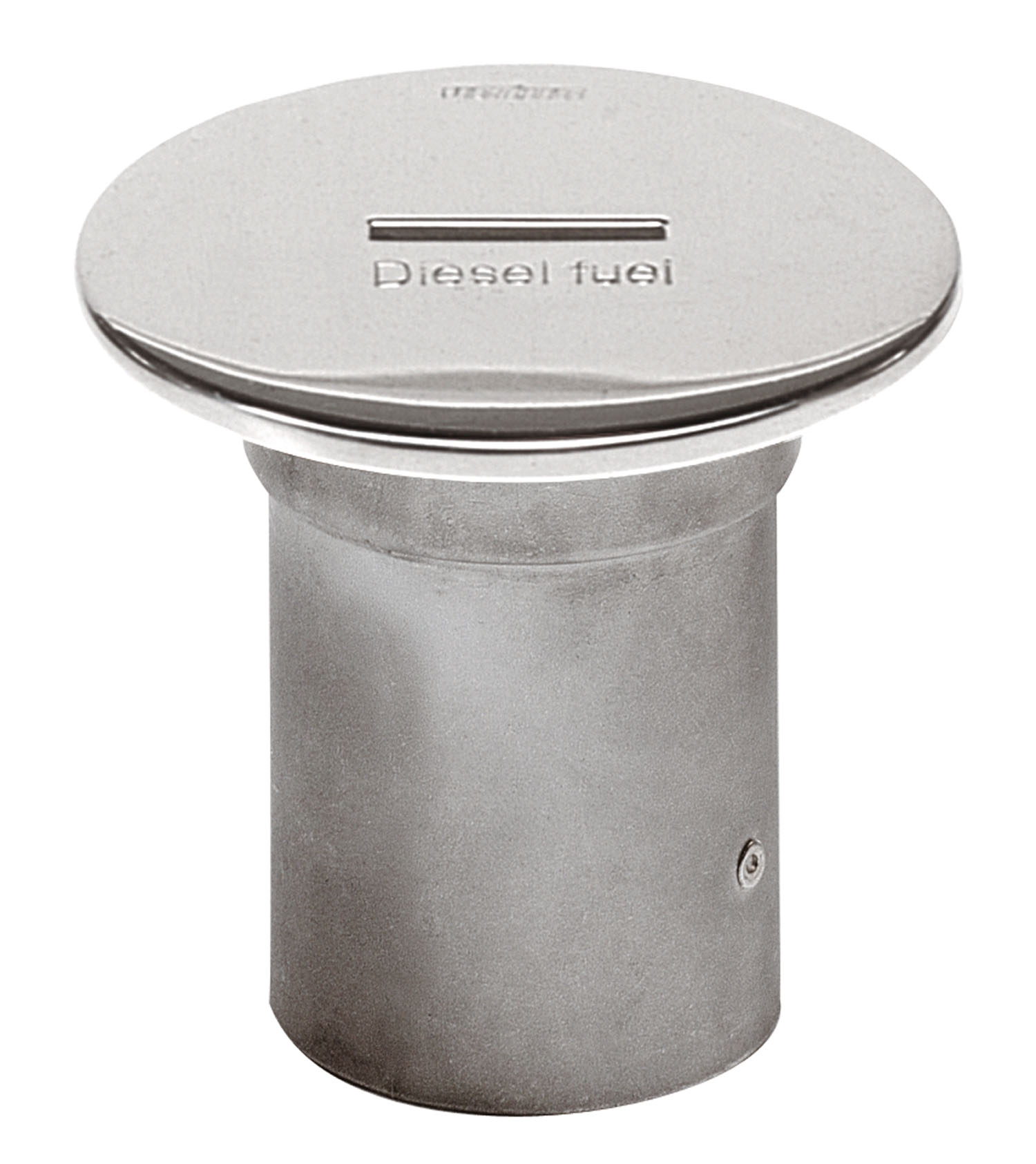 Deck filler "Diesel fuel" slotted, 51mm, AISI 316