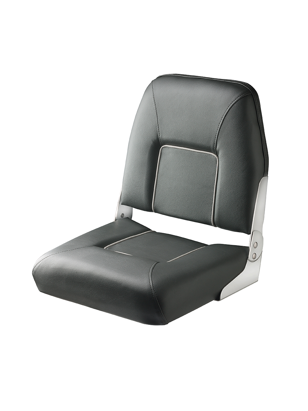 Seat "First mate", skai traffic grey/signal grey piping foldable