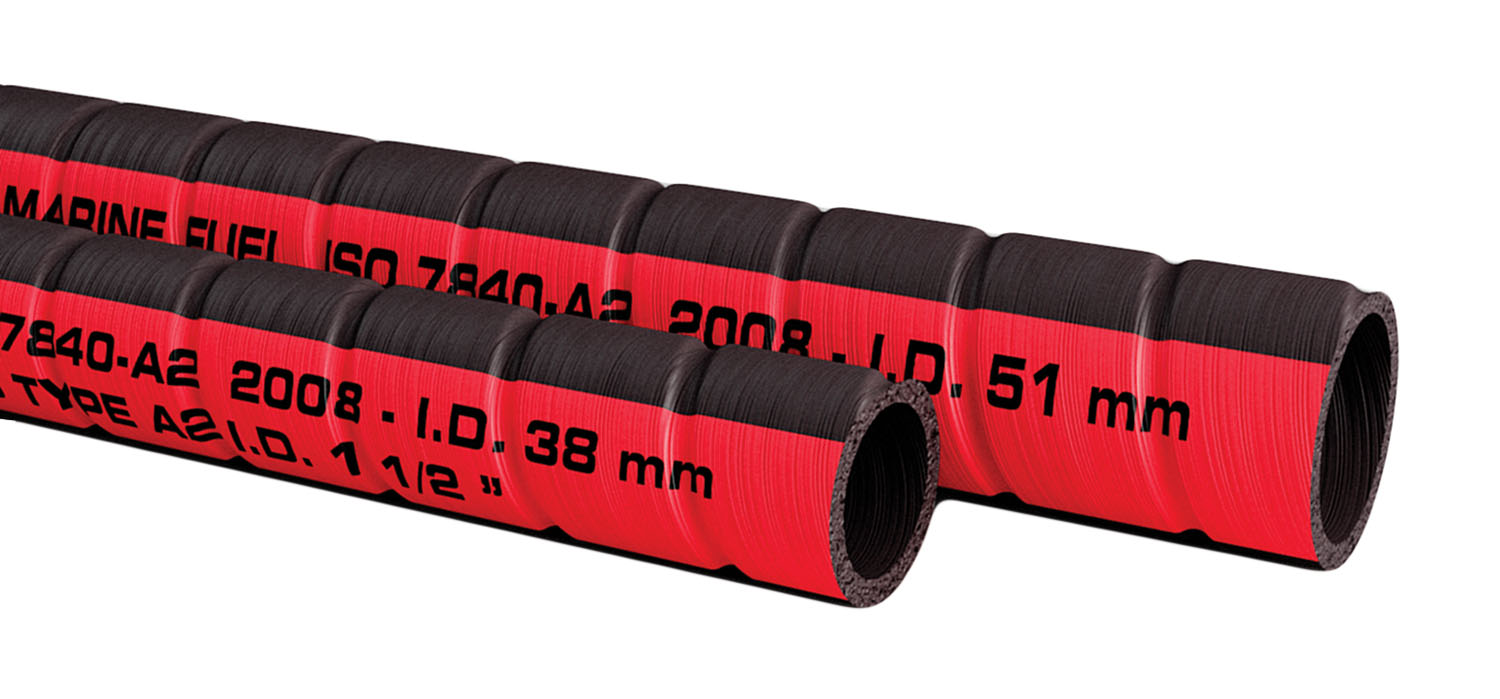 Hose, fuel filler 51x63mm p/m, coil 20mtr, ISO7840-marine fuel A2