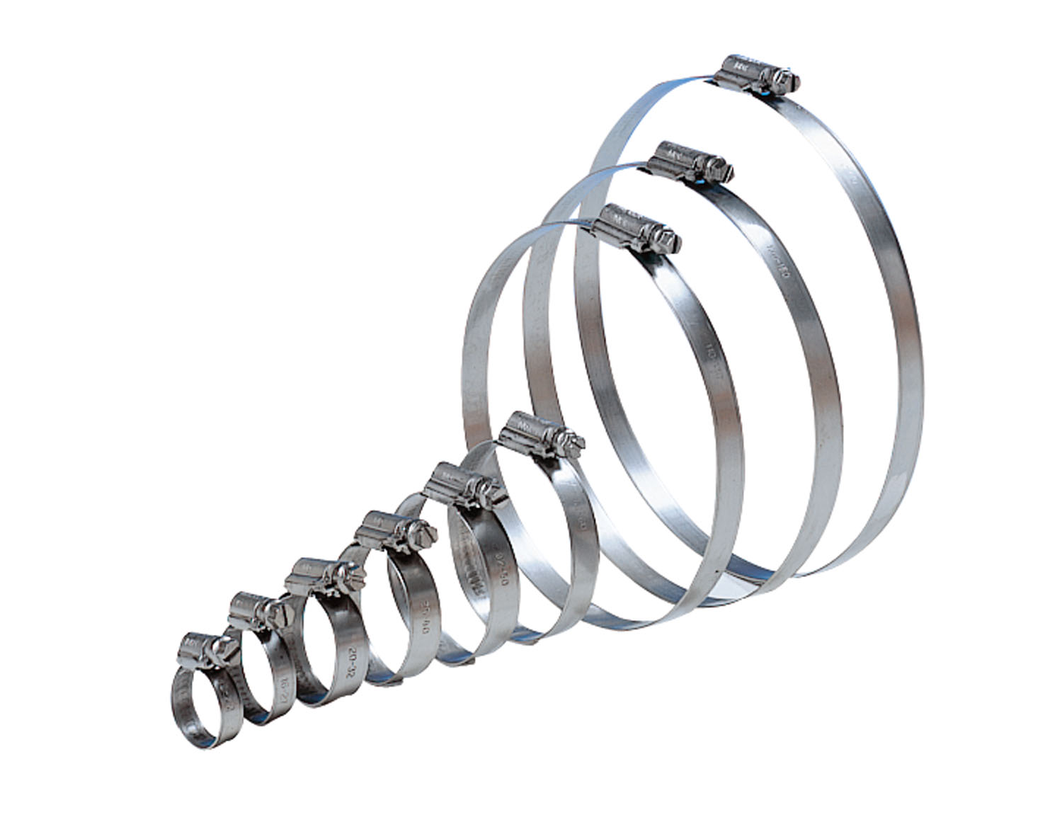 Hose clamp D25-40mm AISI-304, W4 12mm