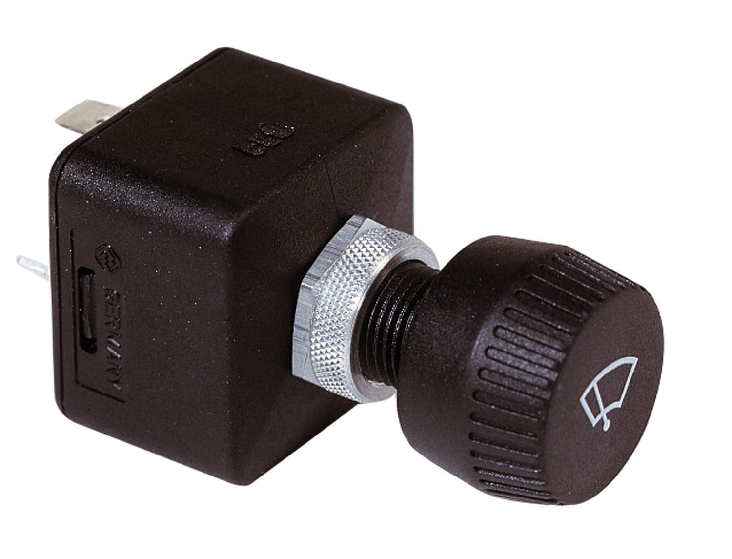 Three-position switch for windscreen wipers