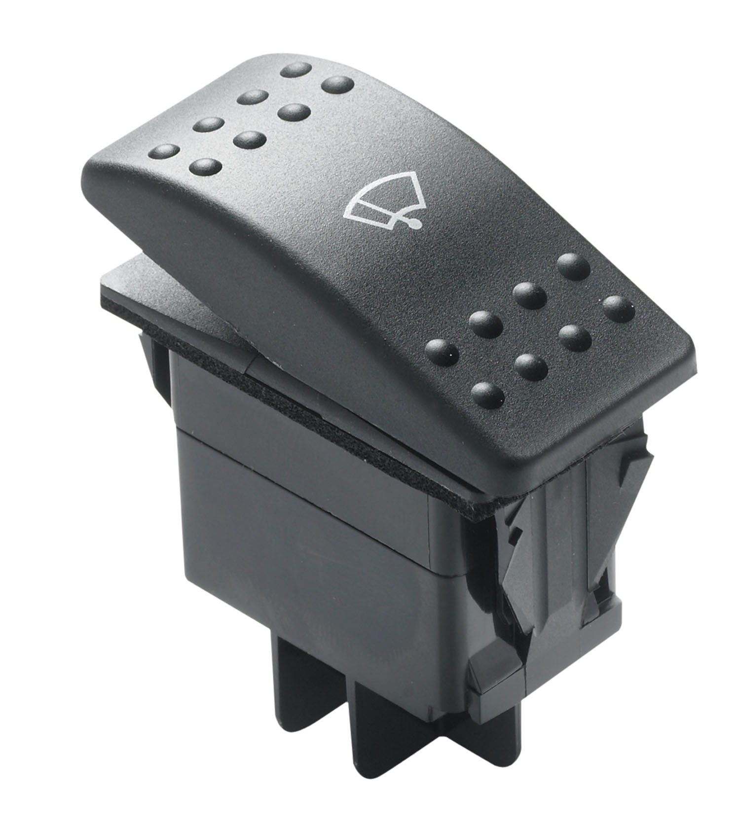 Three-position switch for windscreen wipers