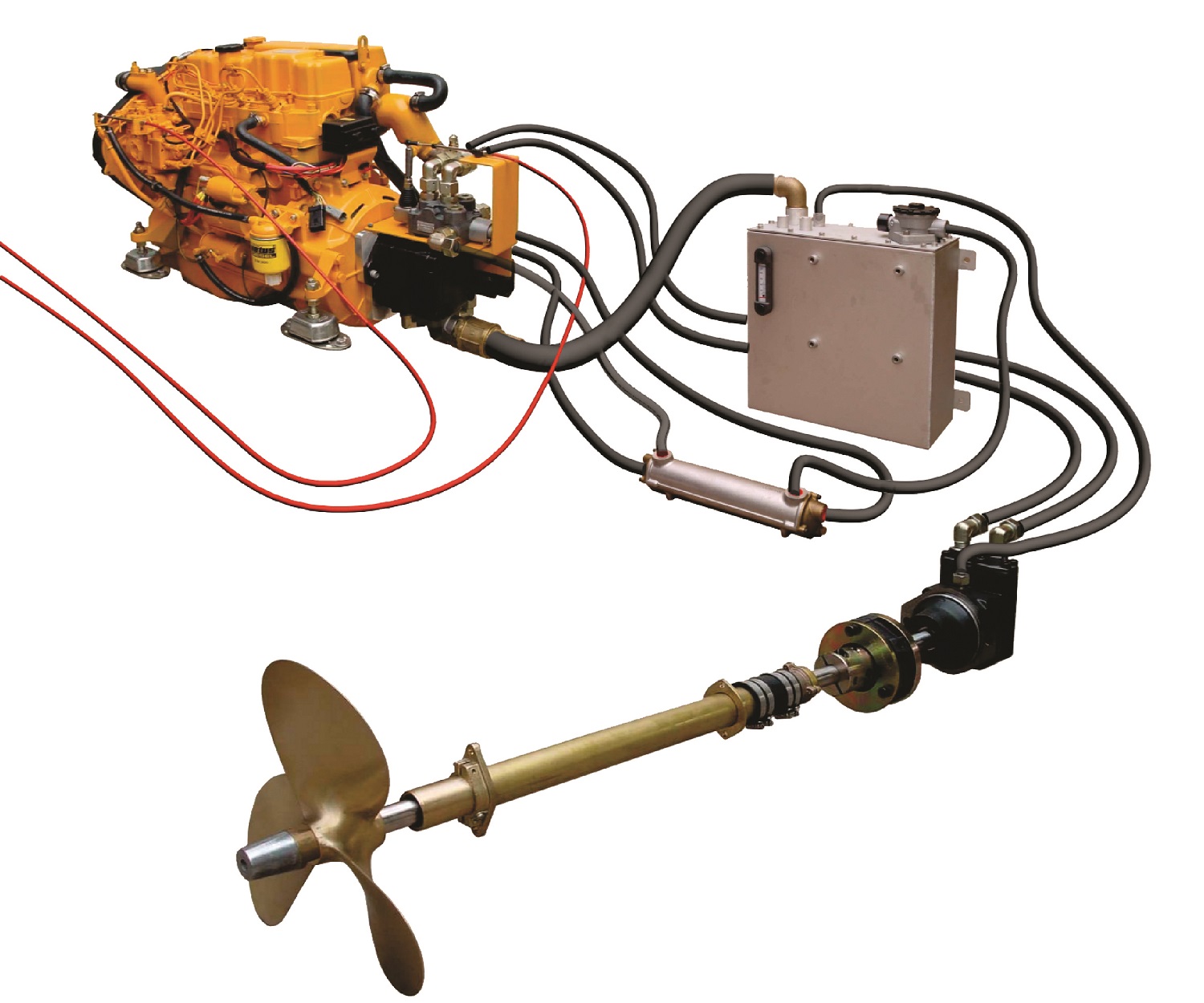 Engine M4.35 hydraulic propulsion set