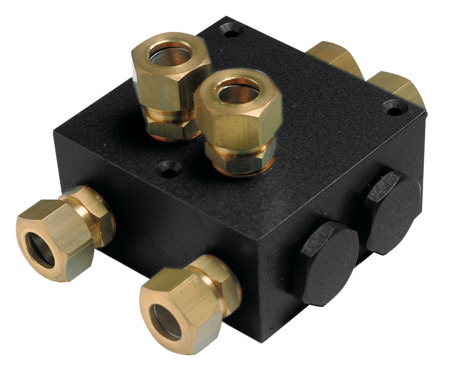 Dual non-ret.vlve 1/2"bsp f.sngl and dual st.with coupl.