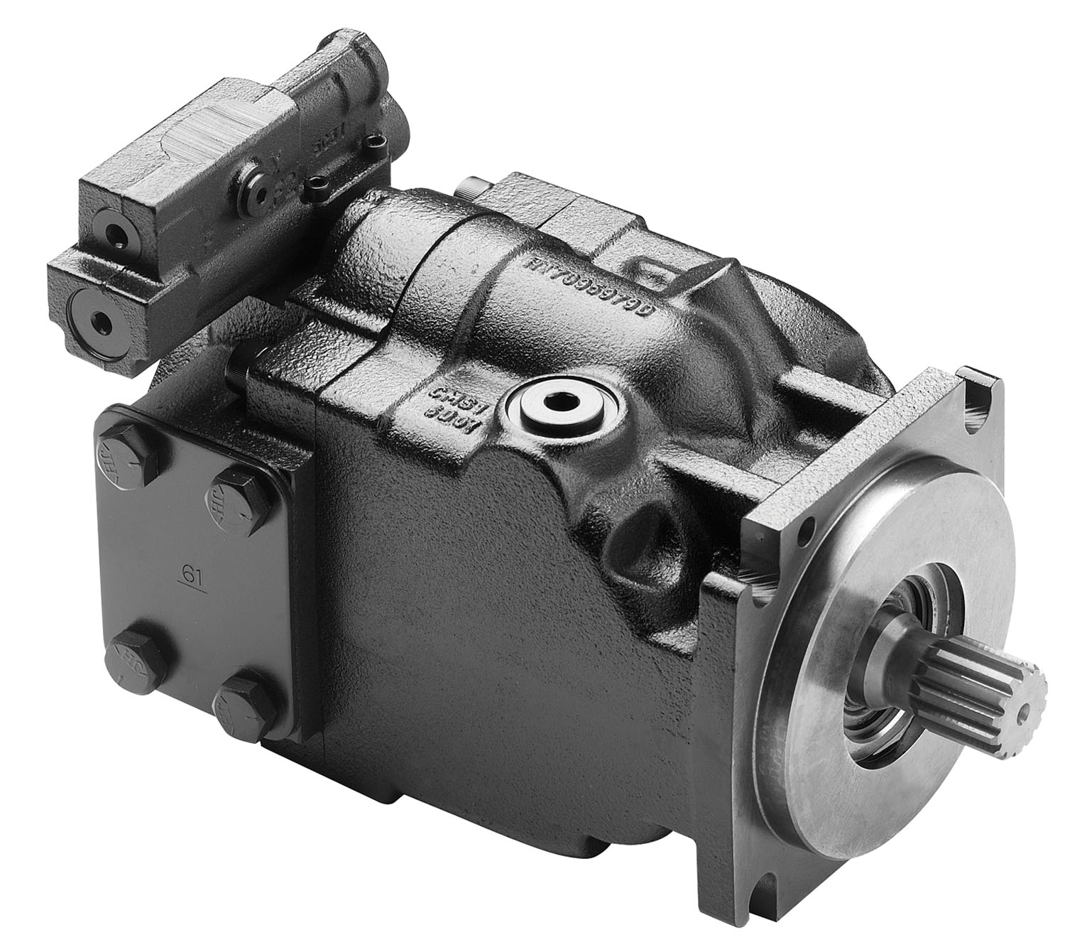 Variably adjustable piston pump 75cc Clock wise