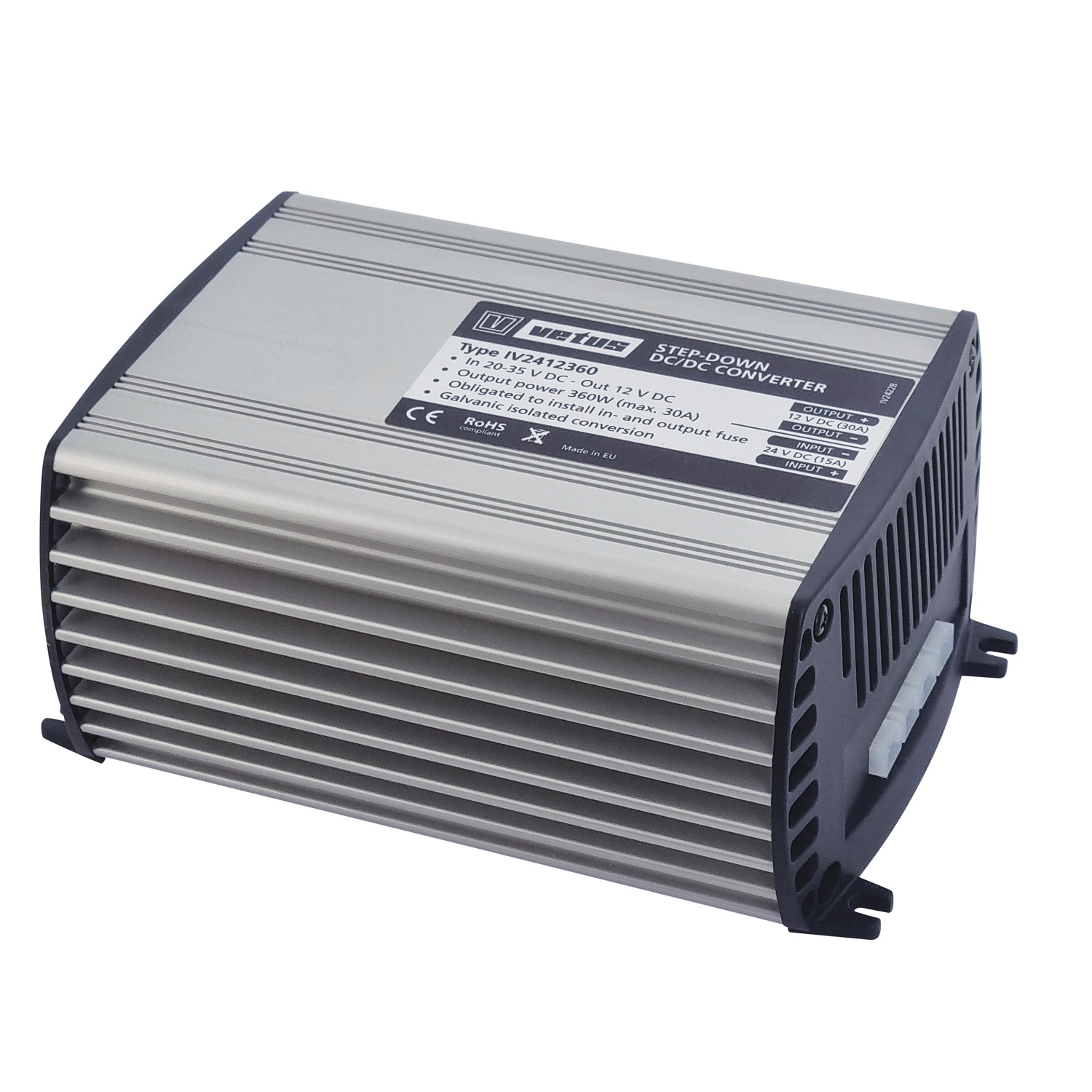 24VDC-24VDC, 360W Converter | in 24V -> out 24V