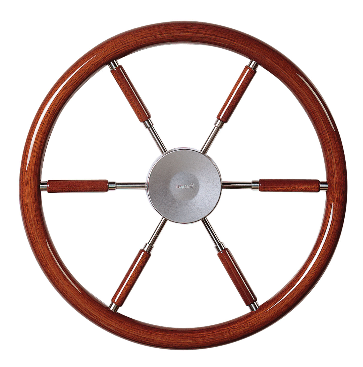 Steering wheel 380mm mahogany rim and spokes