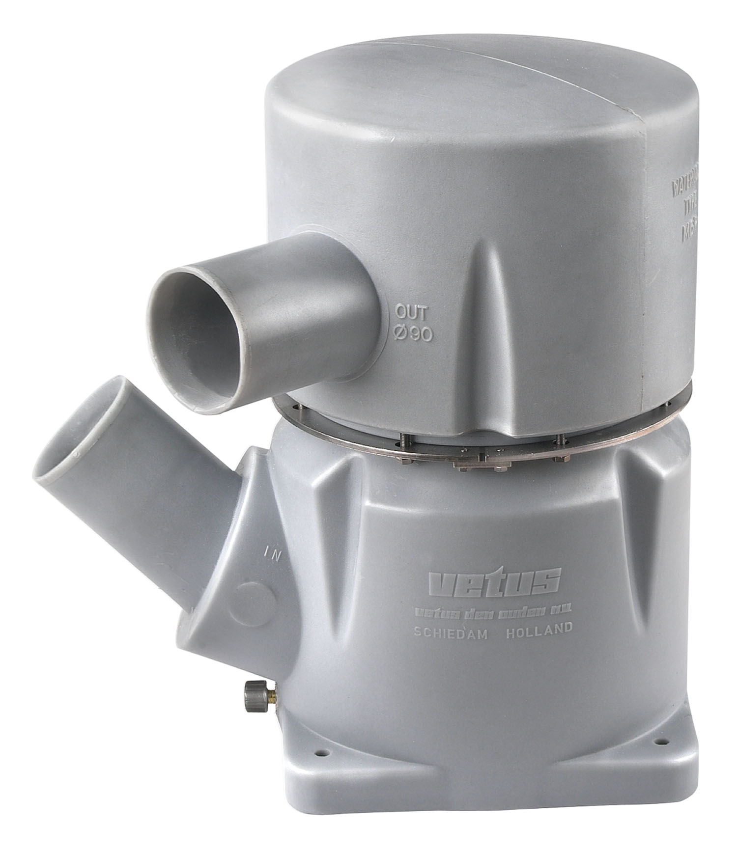 Plastic muffler type MGP, inlet & outlet 90mm