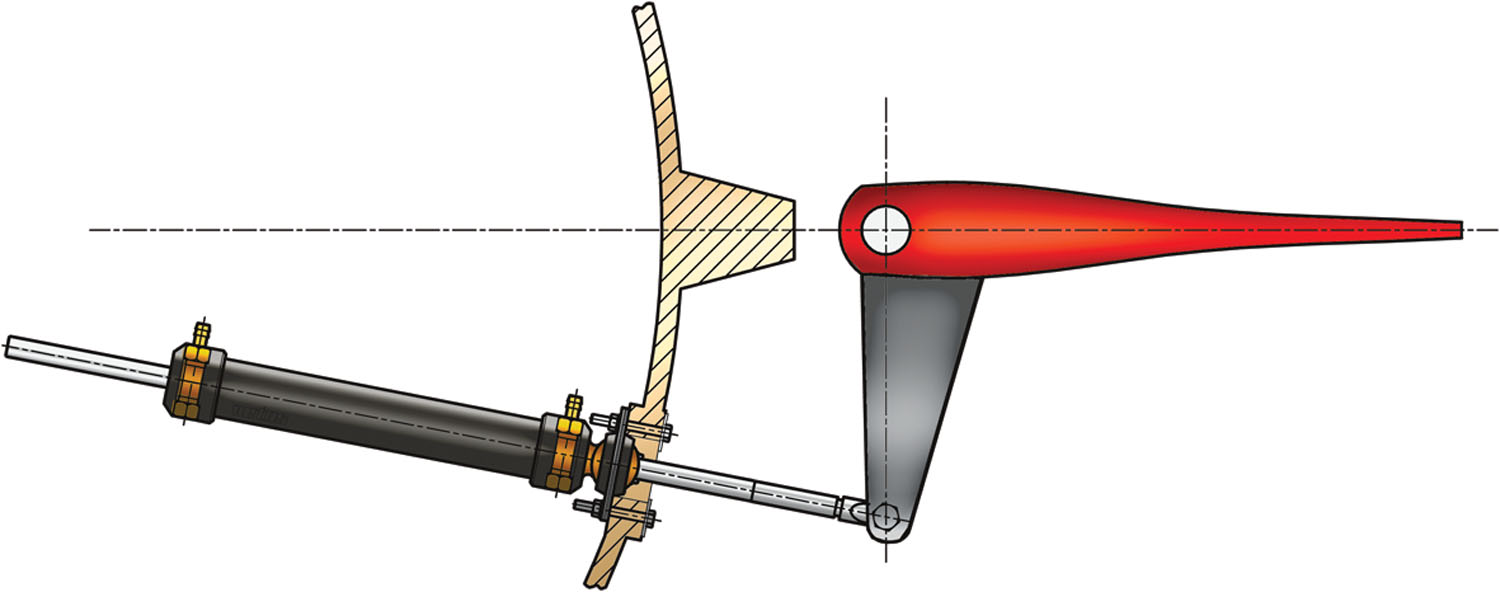 Cylinder type MTC7210 transom mount version