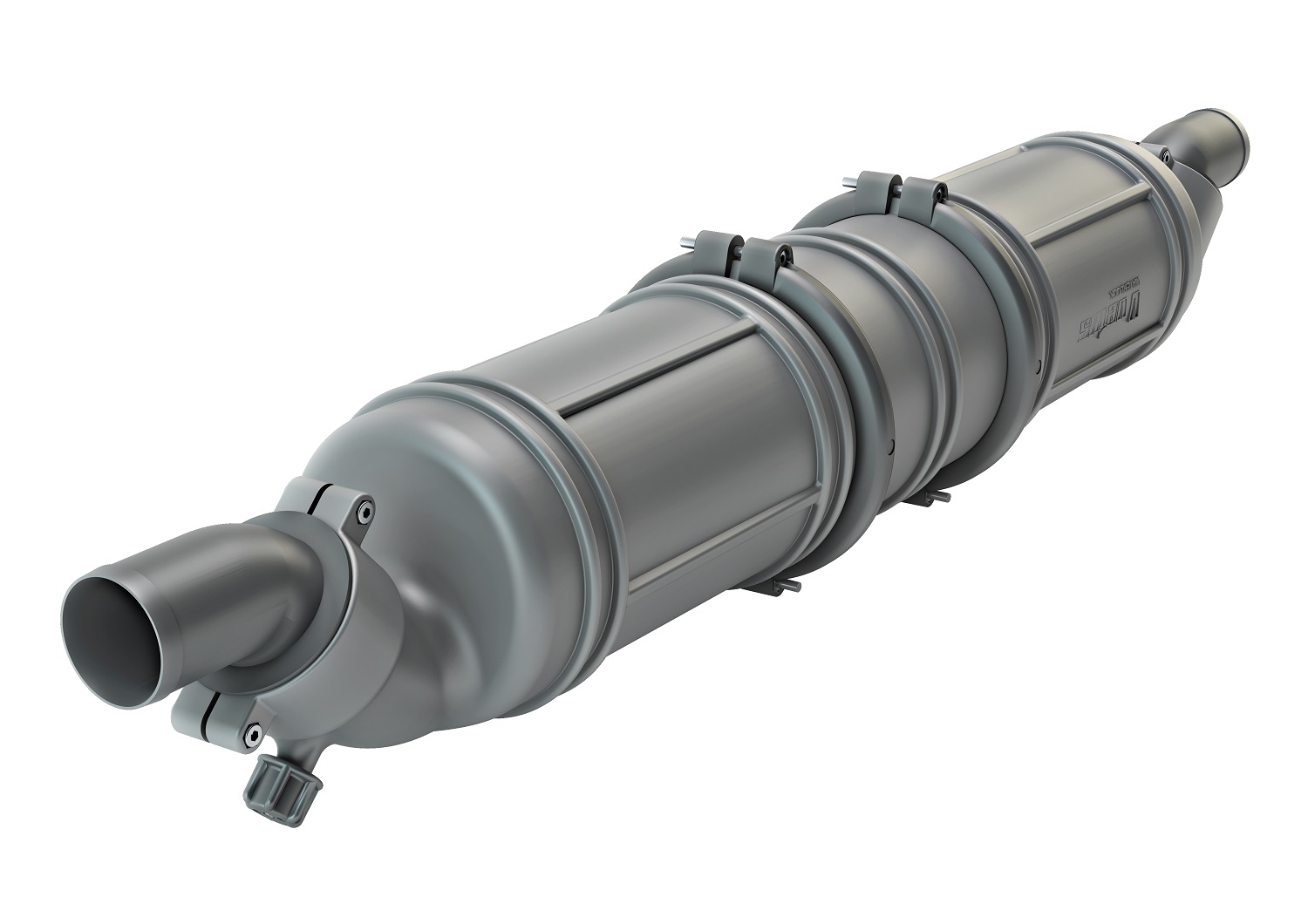 Waterlock / muffler 3 chambers, connection Ø50mm