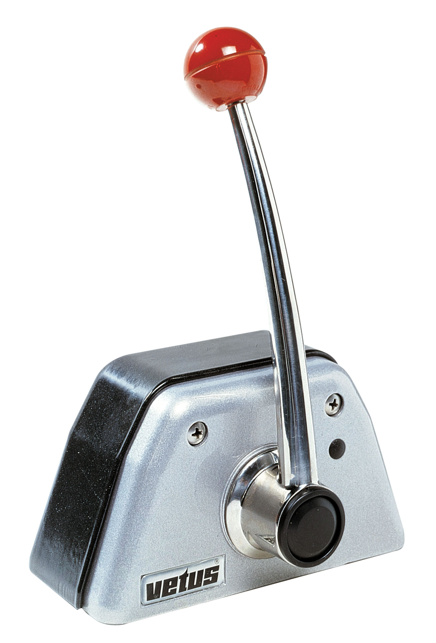 Remote control, top mounting single, aluminium/black