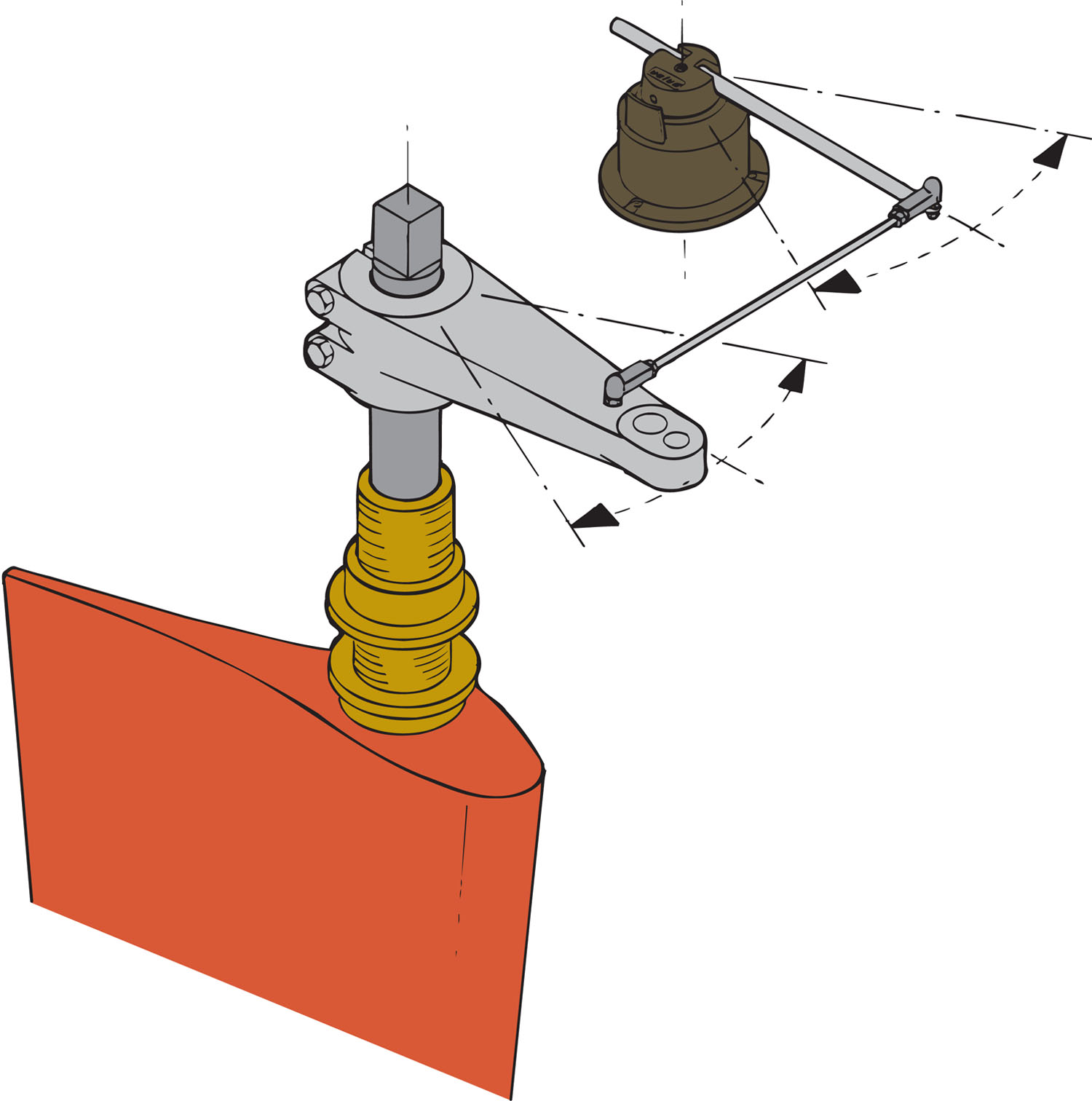 Rudderposition sensor type RFU1718