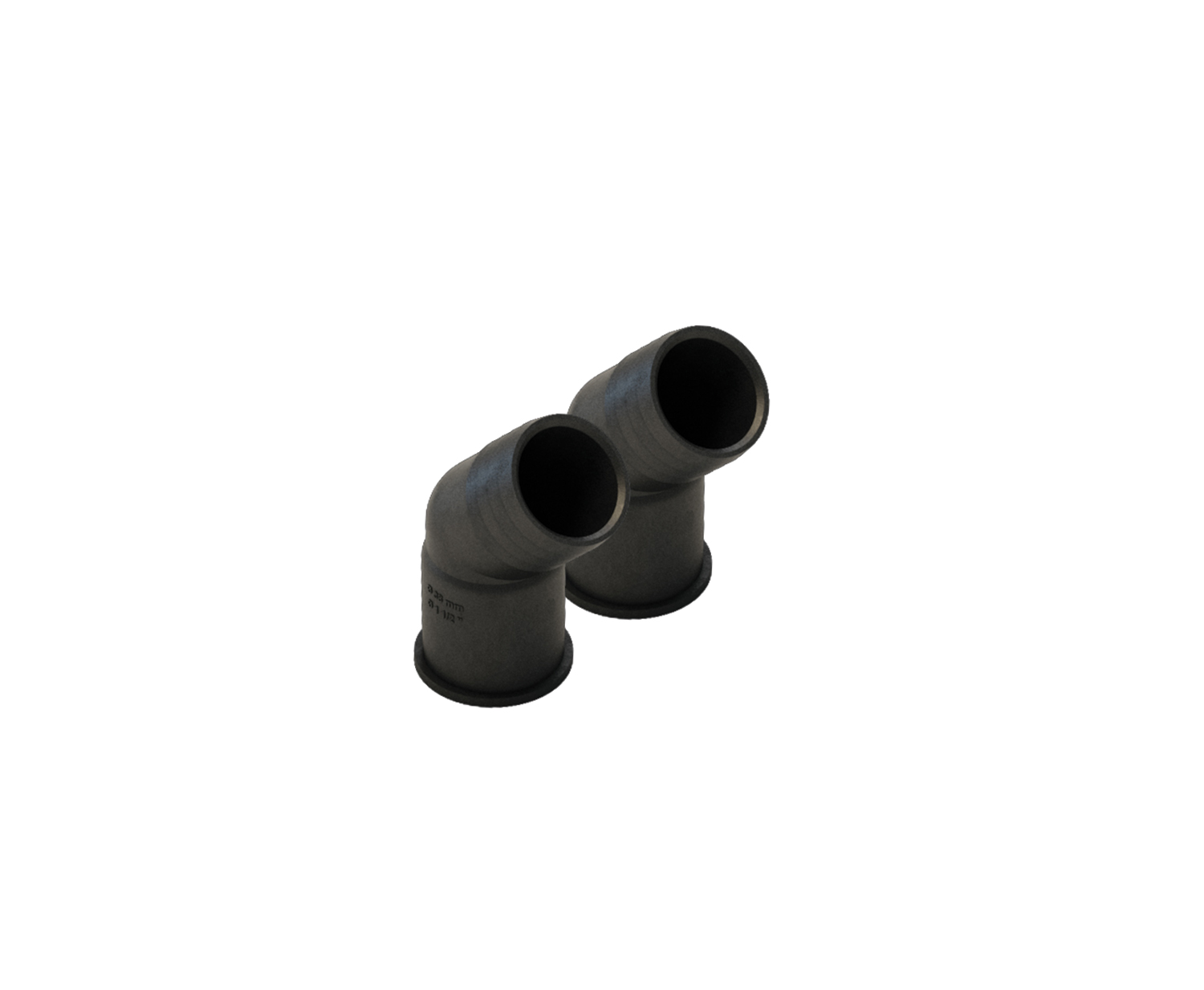 2x Y hose pillar 19 Angle 45 deg. Pack of 2 pcs