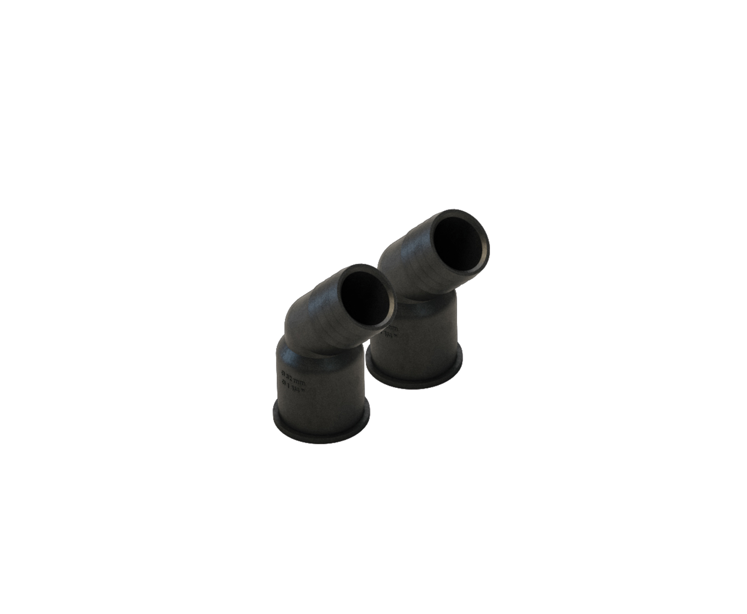 2x Y hose pillar 32 Angle 45 deg. Pack of 2 pcs